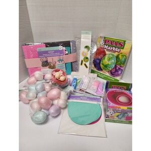 Easter Lot #3 14 pcs Crafts Ornament Kit dye cookie candy mold decorative‎ eggs